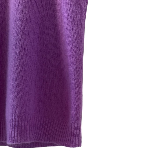 Ralph Lauren Black Label Purple Sleeveless Cashmere Sweater Size Small - Picture 3 of 6